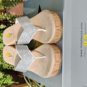 Silver bling wedges/ volatile